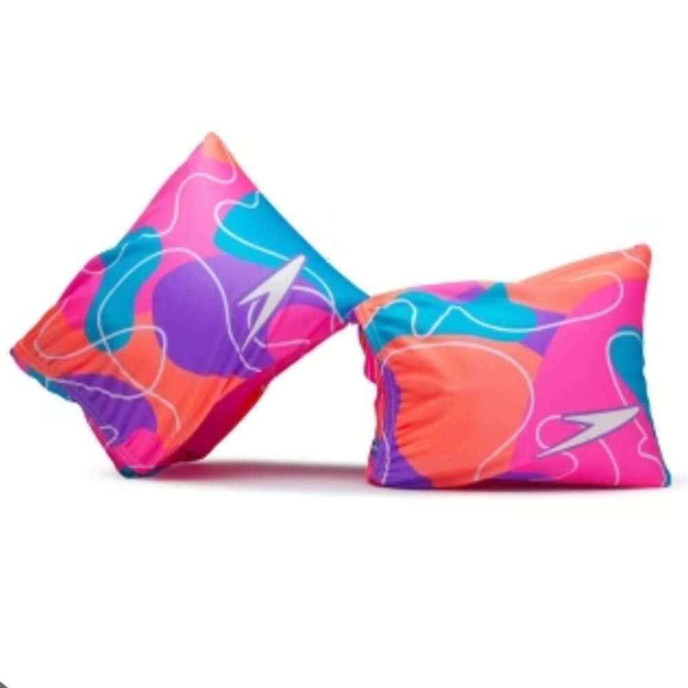 SPEEDO Kids Fabric Armbands - Ages: 2-12 Years - Pink